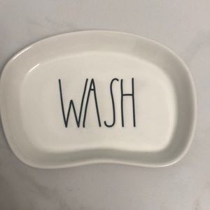 Rae Dunn “WASH” Soap Tray